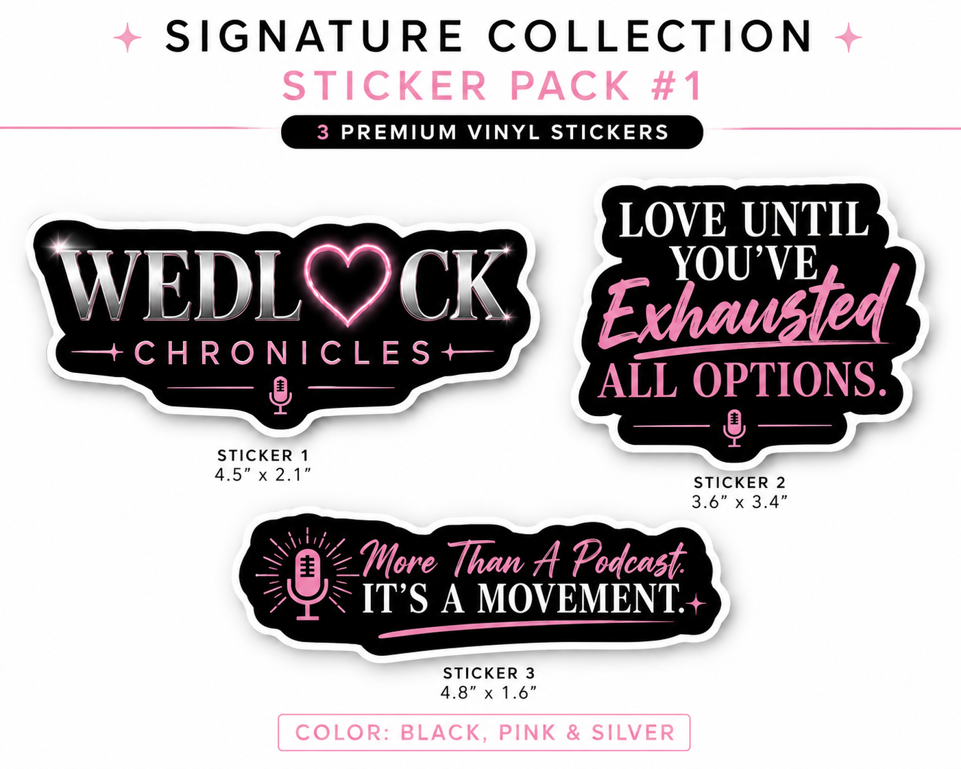 Wedlock Signature Stickers