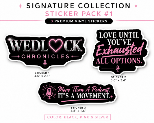 Wedlock Signature Stickers