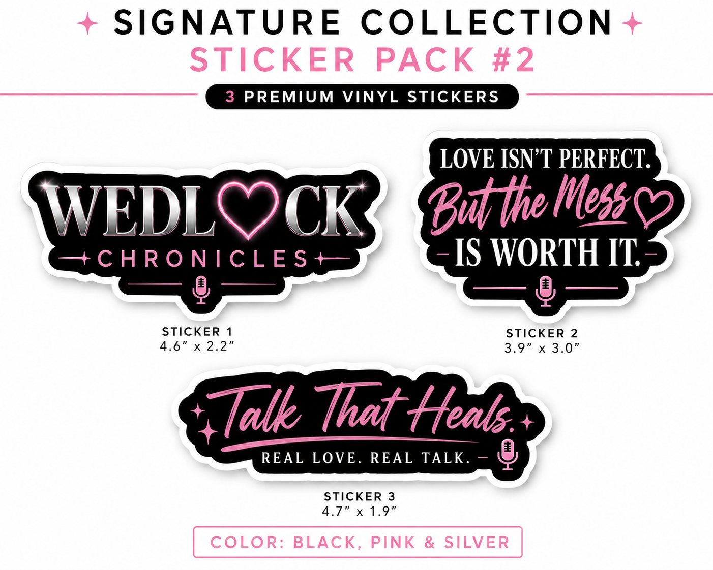 Wedlock Signature Stickers