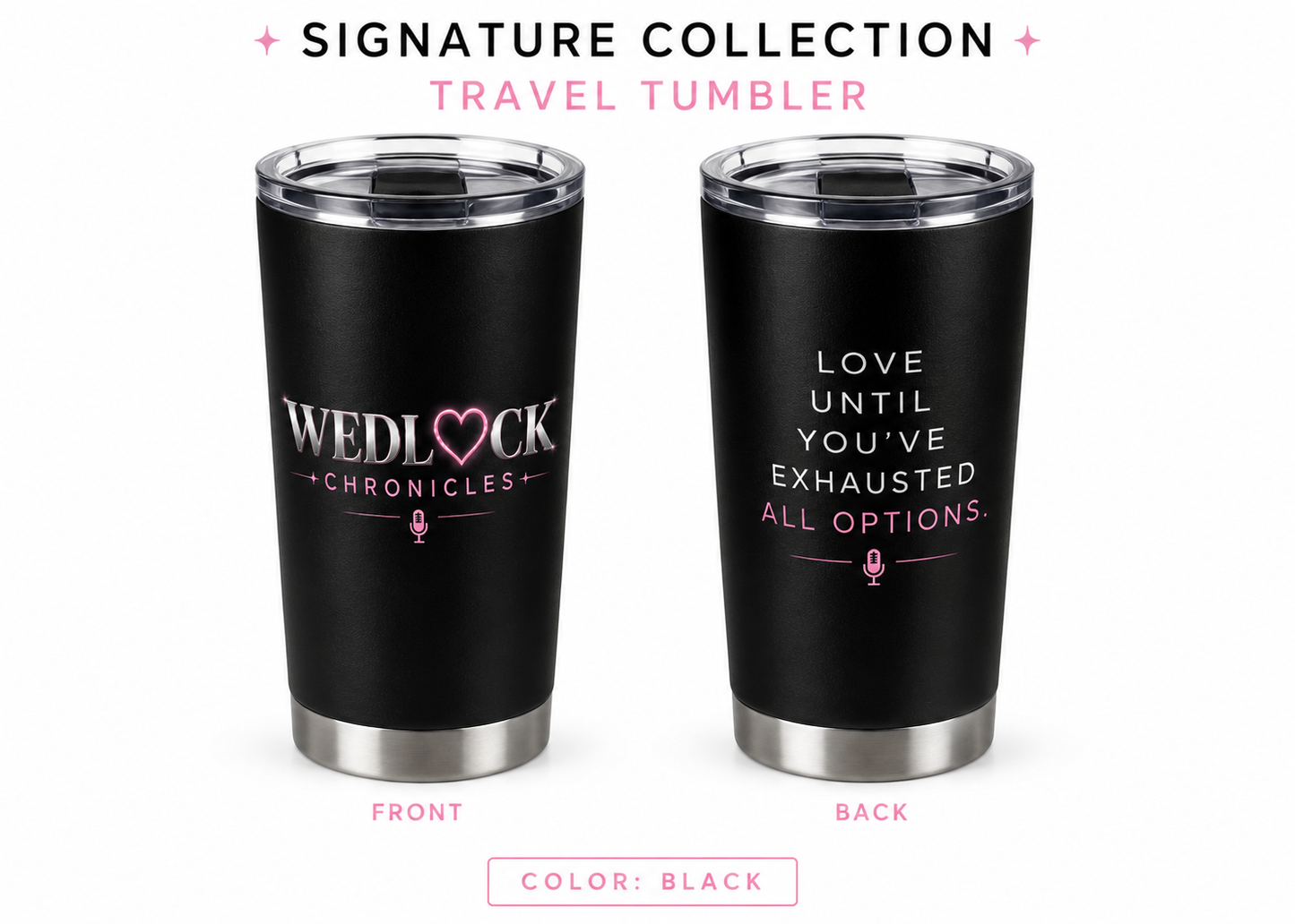 Wedlock Signature Tumbler